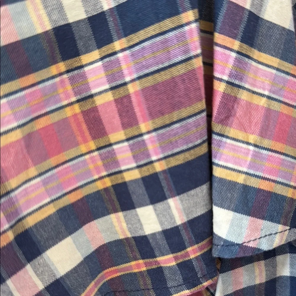 Ralph Lauren Rugby Pink and Blue Ruffle Mini Skirt - Picture 5 of 8